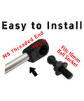 4 Pack Gas Strut End Fittings For 10Mm Ball Socket With M8 Thread Nylon Lift Support Joint Connector Black Straight Detachable Shock Absorber Ideal For Automotive Applications Great For Fast Install And Heavy Duty Use shown