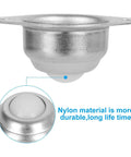 Close-up of 16 Pack 5/8 Inch Nylon Ball Transfer Bearing Units with 360 Degree Rotation, showcasing stainless steel housing.