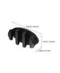 Totority nylon boat cleat, black deck rope cleat for kayak and canoe, 3.54 in long