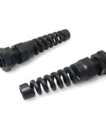 Heavy Duty Waterproof Nylon Cable Gland 16mm Thread Five Eighth Inch IP68 Connector With Strain Relief And Adjustable Locknut For Five To Eight Millimeter Wire Diameter 2 Pack