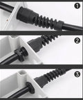 Nylon PG7 Cable Gland Waterproof With Strain Relief For 3mm To 6.5mm Wires installation sequence in a panel