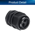 M25 Cable Gland 2 Hole Nylon Waterproof IP68 Adjustable Locknut For 4 To 8 Mm Wire Diameter Bayonet Entry Dustproof Sealing Connector