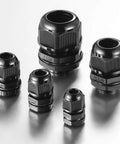 25 Pack Nylon Cable Gland Joints With Gaskets Three Quarter Inch NPT Waterproof IP68 Strain Relief Cord Grip Fittings in various sizes