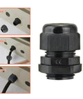10 Pack Nylon Cable Glands Waterproof M20 X 1.5, 6-12 Mm Range Black Gland Connector installation steps