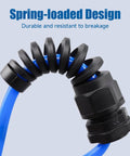Nylon PG7 Cable Gland Waterproof With Strain Relief For 3mm To 6.5mm Wires, 10 Pieces, shown in a flexible, spring-loaded design