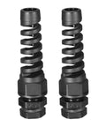 PG7 Cable Gland Waterproof IP68 Nylon Joint With Strain Relief, Adjustable Locknut For 4.5-7.8mm Wire Diameter, 2 Pack
