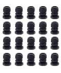 Nylon Cable Glands One Half Inch Waterproof Cord Grip For 6 To 12mm Adjustable Wire Gland Joints 20 Pack Plastic Connectors