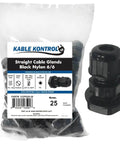 Nylon Cable Glands For 18 To 25 Mm Cables Straight Gland 29 PG Thread 25 Pieces Pack Cord Grips And Strain Relief Waterproof IP68