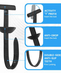 Nylon Universal Cable Tie Buckle Set With Double Sided Buckle And Button Design, close-up of zip ties with locking mechanism.