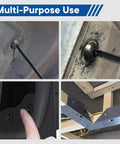 Universal Automotive Nylon Cable Tie Kit With 100 Pieces showing heavy duty zip tie clips installed in vehicle and structural panels.