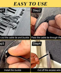Step-by-step guide using 150Pcs Nylon Universal Cable Tie Buckle Kit For Cars And Home Fixes Zipper Clips T Zip Ties Automotive Plastic Rivet Fixings Engine Cover Retainers Fender Liner Door Panel Fasteners And DIY Auto Repair Essentials.