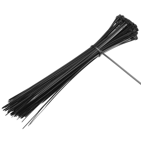 Bundle of Nylon Cable Ties 8 Inch Self-Locking Zip Ties 0.08 Inch Width Black 100pcs for organizing wires