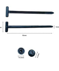 100 Pcs Multifunctional Nylon Universal Cable Ties With Pin Buckle Design UV Resistant Fasteners For Car Body Repair And Daily Automotive Maintenance DIY Friendly Gearhead Approved For Securing Wires Hoses And Cables In Cars Trucks And Other Vehicles, shown in multiple dimensions.