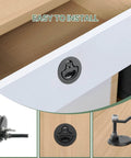 Heavy duty nylon reinforced cam latch with back plate, 4 pack marine hatch hardware installed view; easy to install, includes screws.