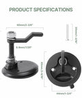 Heavy duty nylon reinforced cam latch with back plate, 4 pack marine hatch hardware dimensions and design details