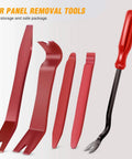 Five Piece Nylon Impact Resistant Auto Trim Removal Tool Kit For Car Panels And Audio Dashboard Dismantling No Scratch Durable Non Toxic Construction