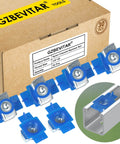 Smooth sliding nylon channel squeeze nuts deliver fast, secure mounting on quarter twenty strut channels, 30-pack displayed.