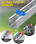 Smooth sliding nylon channel squeeze nuts deliver fast, secure mounting on quarter twenty strut channels in use.