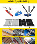 Smooth sliding nylon channel squeeze nuts deliver fast, secure mounting on quarter twenty strut channels for solar panels