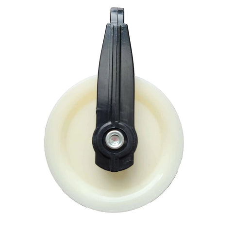Front view of 2-1/2-Inch Diameter Nylon Pulley - Durable, Smooth Outdoor Clothesline Pulley for 1/4-Inch Rope, 4 Pack