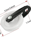Nylon Clothesline Pulley 2 inch Diameter Nylon Pulley Outdoor Puller Rope Wire Rope Pulley showing close-up dimensions