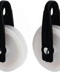 Nylon Clothesline Pulley 2 inch Diameter Nylon Pulley Outdoor Puller Rope Wire Rope Pulley Clothes Line Pulley Kit Clotheslines Rope Pulley (2)