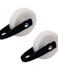 2 PCS Nylon Clothesline Pulley, 2-1/2-inch Diameter Nylon Pulley for Outdoor Puller Rope Wire Rope Pulley