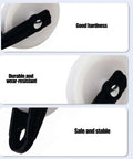 2 PCS Nylon Clothesline Pulley, 2-1/2-inch Diameter Nylon Pulley close-up showing durable nylon construction for outdoor use.
