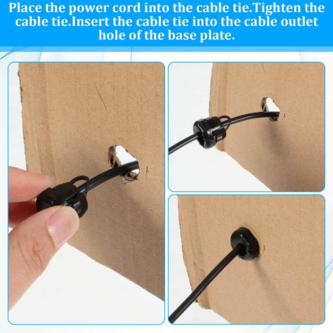 40 Pack Nylon Strain Relief Cord Connectors For Power Cables Round Grommets With Nylon Insulation Flame Retardant Cable Bush installation