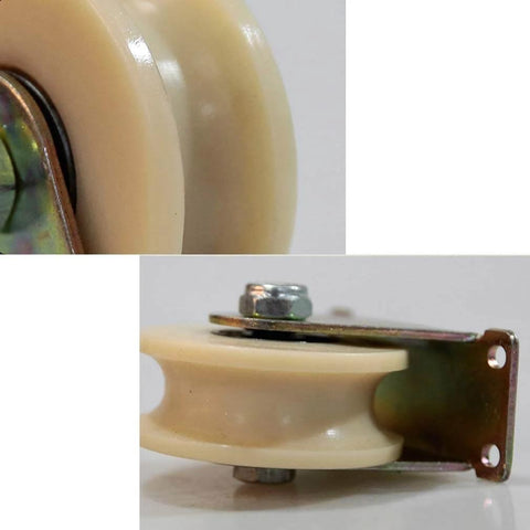 Pulley, Pulley Wheel, Directional Sheave, Track Wheel for Round Tube, Double Bearing for Industrial Machines and Sliding Doors