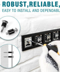 Installation of 355 Piece Nylon Electrical Outlet Spacer Kit For Switch And Receptacle Screws Non Threaded Round Plastic Spacers