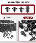 Push Type Fender Liner Clips Kit For Nissan And Infiniti Front Bumpers, 121-Piece Plastic Fasteners Set With Tool, 8mm Hole Fit