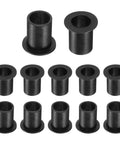 12 Pack Flanged Nylon Sleeve Bearings 13mm Bore 16.1mm OD 22.1mm Length Flange 22mm Black Self Lubricating Bushings
