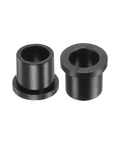 Image of 4 Pieces Flanged Sleeve Bearing 9.6mm By 12.7mm By 13.4mm Nylon Oilless Bushing For Equipment And Machinery Use in black, side view.