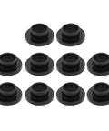 10-pack Flanged Sleeve Bearing M8.2 Bore 10mm OD 4mm Length Nylon POM Self Lubricating Oil Free Black Bushing For Shafts