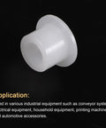 Single nylon flanged sleeve bearing from 12 Pack Nylon Flanged Sleeve Bearings 6.1mm Bore By 9.9mm OD By 8.3mm Length