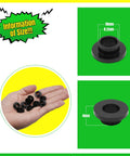Flanged Sleeve Bearing M8.2 Bore 10mm OD 4mm Length Nylon POM Self Lubricating Oil Free Black Bushing size information with hand holding bearings
