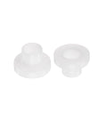 Flanged Sleeve Bearing Set 8mm x 10mm x 11mm Nylon Oilless Bushing White For Equipment And Machinery, 10 Pieces, Self Lubricating