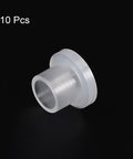Flanged Sleeve Bearings Set Of 10 DIY Friendly Nylon Bushings For Shaft 6mm Bore 8mm OD 8.1mm Length No Oil Needed 12mm Flange Diameter