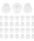 Flanged Nylon Sleeve Bearings Pack Of 60 Self Lubricating Bushings 2mm Bore 4.4mm Outer Diameter 4.1mm Length 6.2mm Flange White