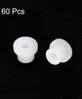 Flanged Nylon Sleeve Bearings Pack Of 60 Self Lubricating Bushings 2mm Bore 4.4mm Outer Diameter 4.1mm Length 6.2mm Flange White