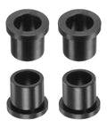 Flanged Nylon Sleeve Bearings 9.6mm Bore 12.7mm OD 13.4mm Length Self Lubricating Black Bushings in a set of four