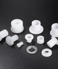 Flanged Sleeve Bearings 10mm Bore Nylon Bushings For Shaft 12mm Outside Diameter 14mm Length Pack Of 10 White Nylon Bearings