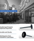 10 Pack Black Nylon Garage Door Rollers With 2 Inch Wheels And 4 Inch Rods Quiet Durable Featuring 6200ZZ Double Sealed Bearings