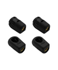 4 Pack Gas Strut End Fittings For 10Mm Ball Socket With M8 Thread Nylon Lift Support Joint Connector Black Straight Detachable Shock Absorber Ideal For Automotive Applications Great For Fast Install And Heavy Duty Use displayed in a set of four on a white background.
