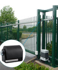 2 Pcs Slide Gate Guide Roller Kit With C Bracket For 3 Inch Rolling Gates Nylon Sliding Gate Roller Assembly in use