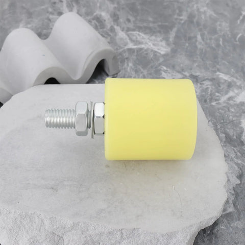 Side view of 4 Pcs Nylon Slide Gate Guide Rollers With 6201 Bearing for electric and sliding doors, showing 48mm wheel diameter.
