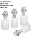 4 Pack Slide Gate Guide Rollers Nylon Bearing Wheels For Sliding Gates And Doors 1.18 Inch Wide By 1.57 Inch High White Durable Gate Rollers Suitable For Pulley And Electric Door Applications