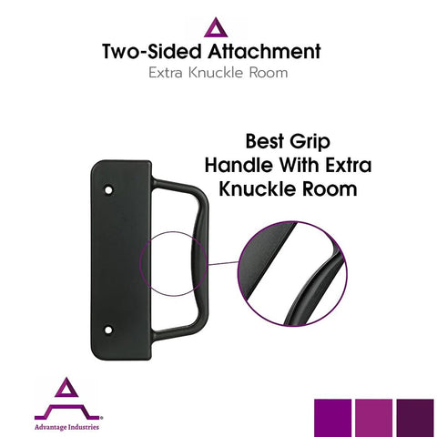 Nylon Gate Handle For Heavy Duty Outdoor Gates Reversible Left And Right Grip With Extra Knuckle Room Sturdy Design