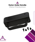Nylon Gate Handle For Heavy Duty Outdoor Gates Reversible Left And Right Grip With Extra Knuckle Room Sturdy Design Easy Alignment